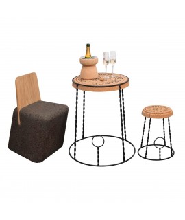 Champagne cage shaped Table