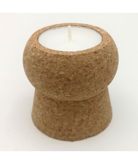 Cork candle holder