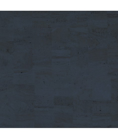 Cork fabric Natural Coloured - Pear Dark Blue