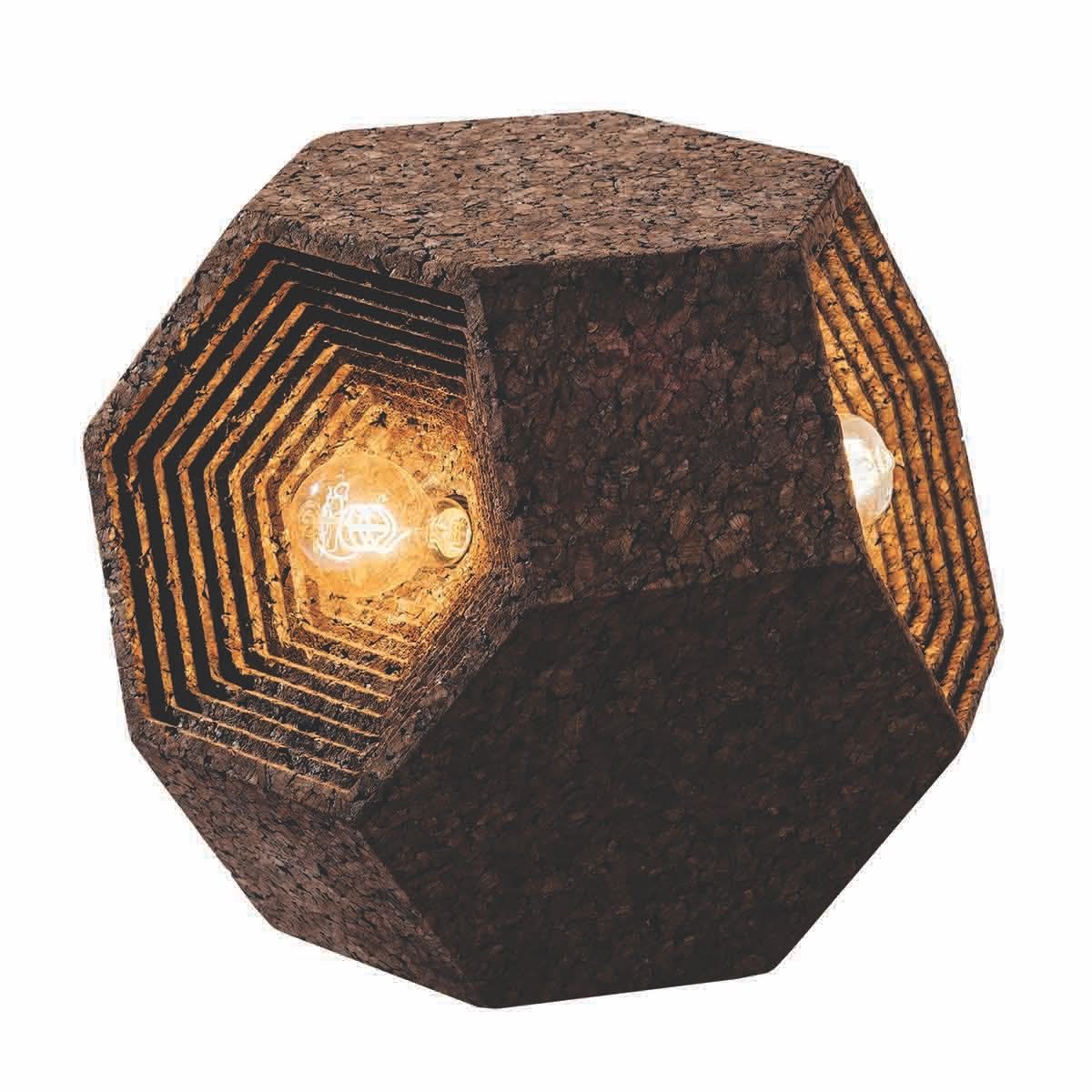 Elemento d'arredo in sughero Ahedron Trilight