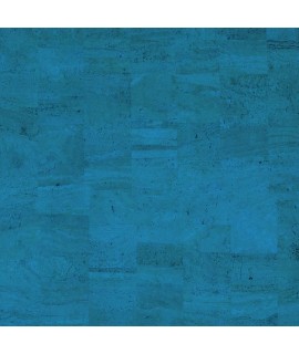 Cork fabric Natural Coloured - Pear Blue