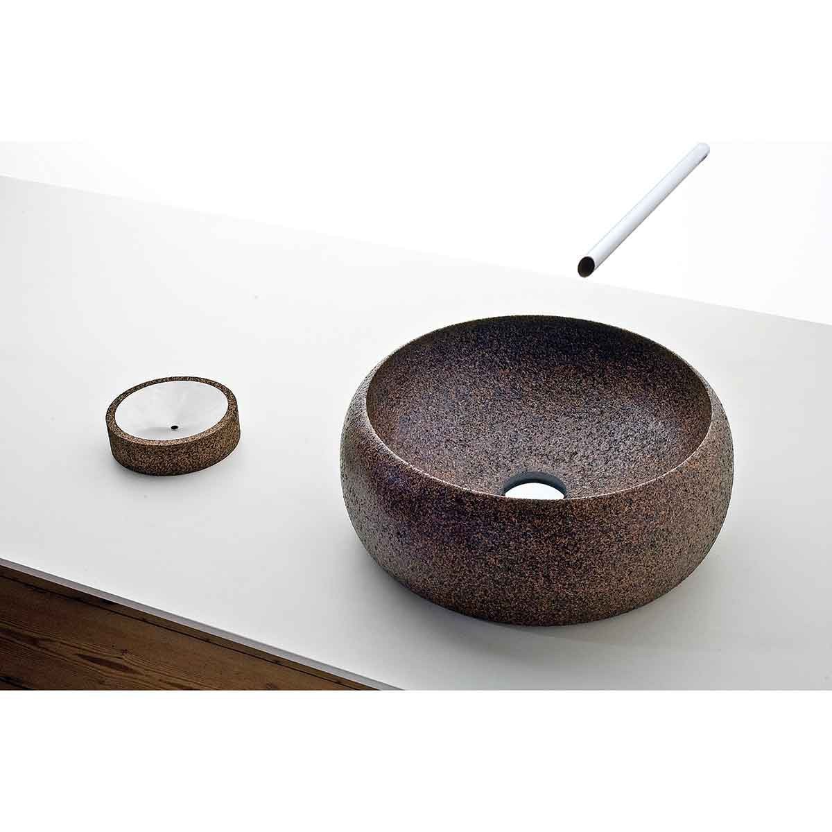 Brown cork sink