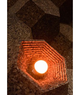 lampadario sughero espanso
