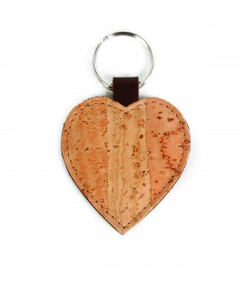 Portachiavi in sughero Cuore