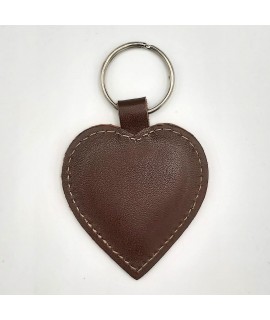 Portachiavi in sughero marrone e beige