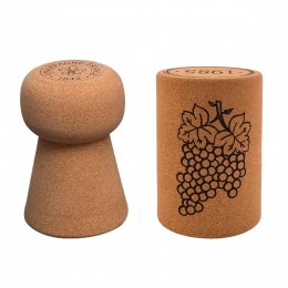 Pair of Champagne and Wine cork stools h45 cm 1