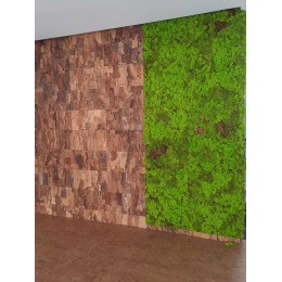 Decorative cork bark panel