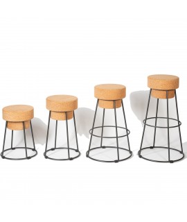 Bouchon cork and metal stool in various sizes